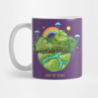 Save The Planet Illustration Mug